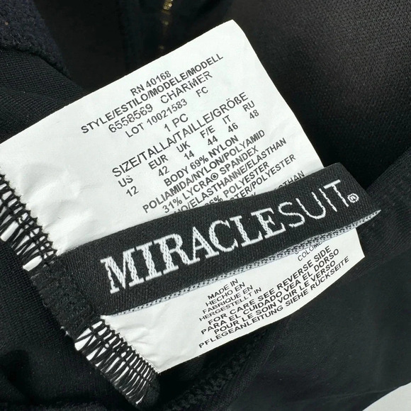 Miraclesuit Bronze Reign Charmer One Piece Swimsuit size 12 B2443 - Picture 10 of 10